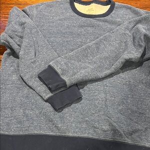 Lands' End Men's Navy Heather Crewneck Sweater